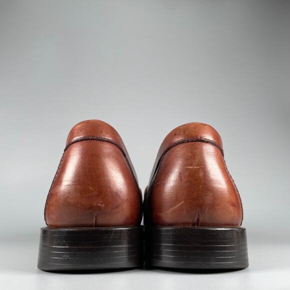 G.H. Bass & Co. Mens 12 M Brown Leather Slip On Tassel Kilt Loafer Dress Shoes main image 8
